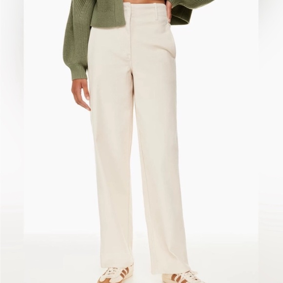 Wilfred Pants - Aritizia Cream Chinos Relaxed Fit